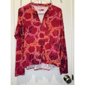 Terry Soleil Cycling Top Womens Large UPF 50+ Lightweight Long Sleeve Jersey